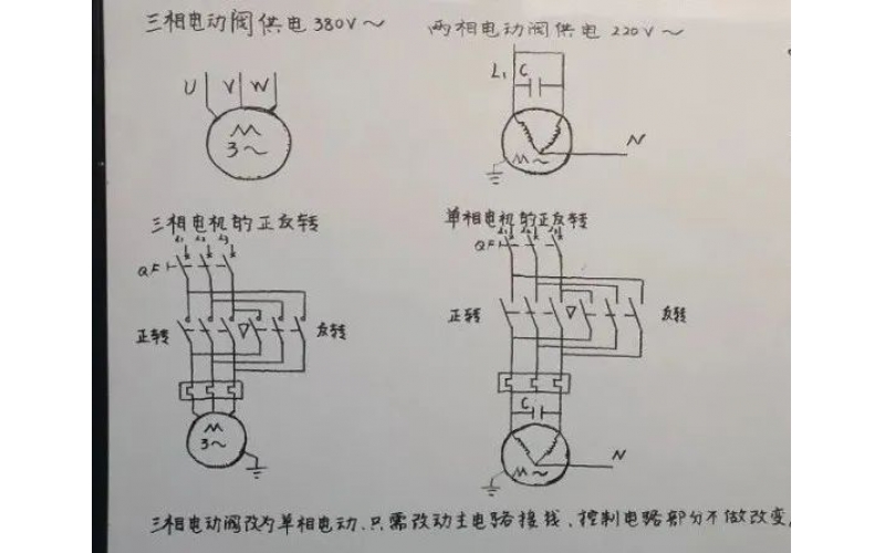 三相电动易游（中国）改两相电动易游（中国）接线方法知识